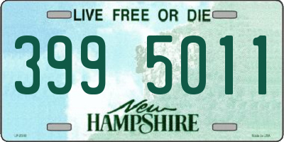NH license plate 3995011