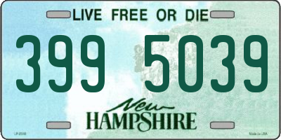 NH license plate 3995039
