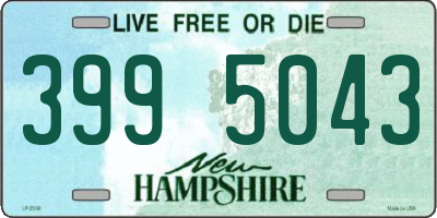 NH license plate 3995043