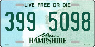 NH license plate 3995098