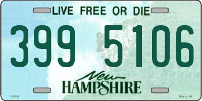 NH license plate 3995106