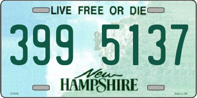 NH license plate 3995137
