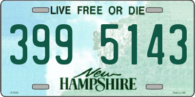 NH license plate 3995143