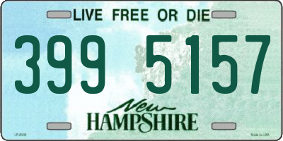 NH license plate 3995157
