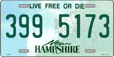 NH license plate 3995173