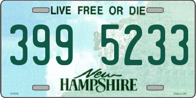 NH license plate 3995233