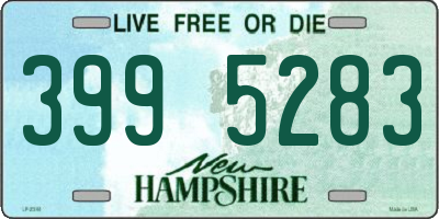 NH license plate 3995283