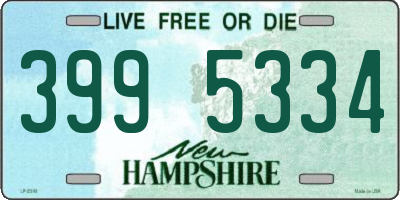 NH license plate 3995334