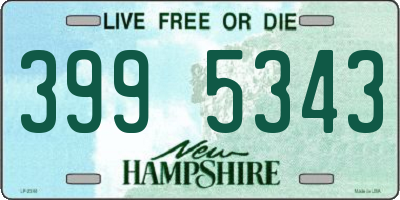 NH license plate 3995343