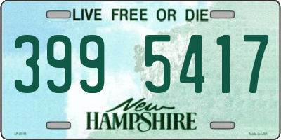 NH license plate 3995417