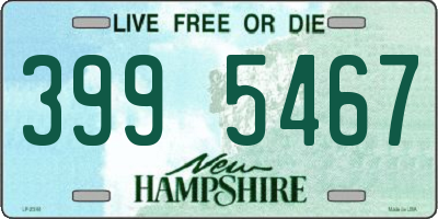 NH license plate 3995467