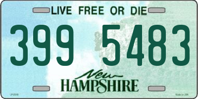 NH license plate 3995483