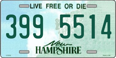 NH license plate 3995514