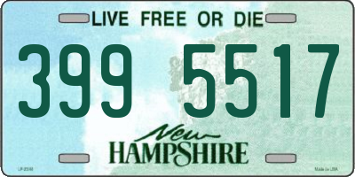 NH license plate 3995517