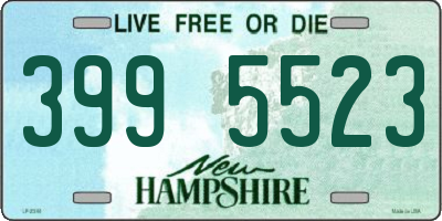 NH license plate 3995523