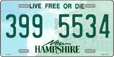 NH license plate 3995534