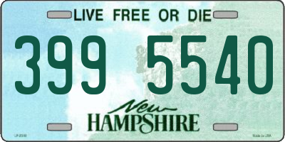 NH license plate 3995540