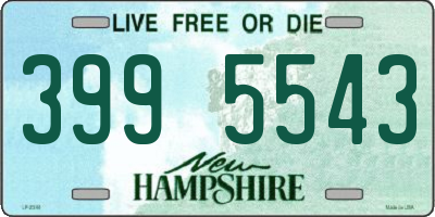 NH license plate 3995543