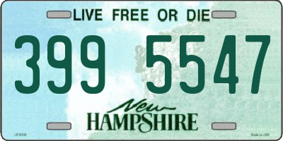 NH license plate 3995547