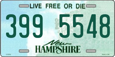 NH license plate 3995548