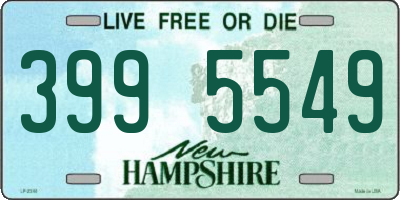 NH license plate 3995549