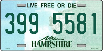 NH license plate 3995581