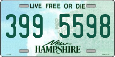 NH license plate 3995598