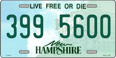 NH license plate 3995600