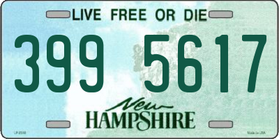 NH license plate 3995617