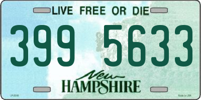 NH license plate 3995633