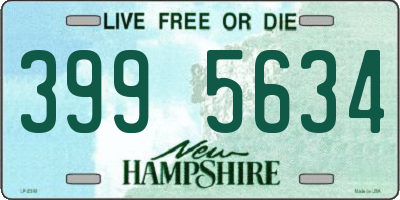 NH license plate 3995634