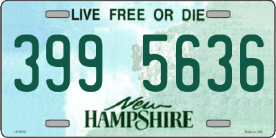 NH license plate 3995636