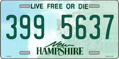 NH license plate 3995637