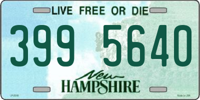 NH license plate 3995640