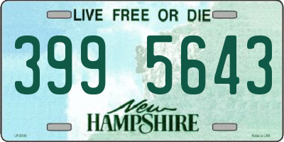 NH license plate 3995643