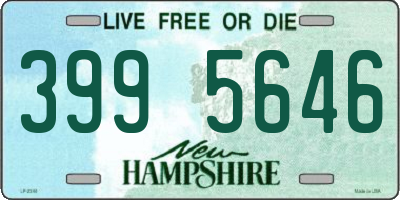 NH license plate 3995646