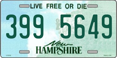 NH license plate 3995649