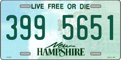 NH license plate 3995651