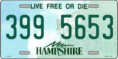 NH license plate 3995653