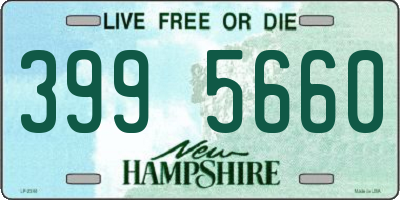 NH license plate 3995660