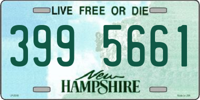 NH license plate 3995661