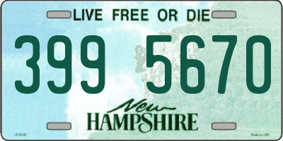 NH license plate 3995670