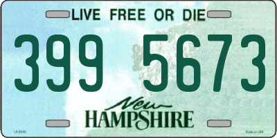 NH license plate 3995673