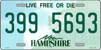 NH license plate 3995693