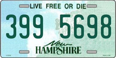 NH license plate 3995698