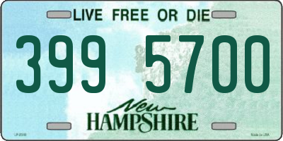 NH license plate 3995700