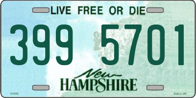 NH license plate 3995701