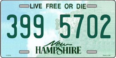 NH license plate 3995702