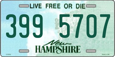 NH license plate 3995707