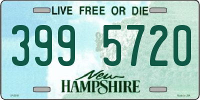 NH license plate 3995720